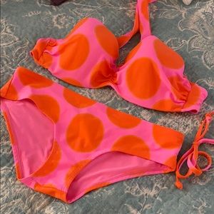 Aerie bikini 34D top Med bottom